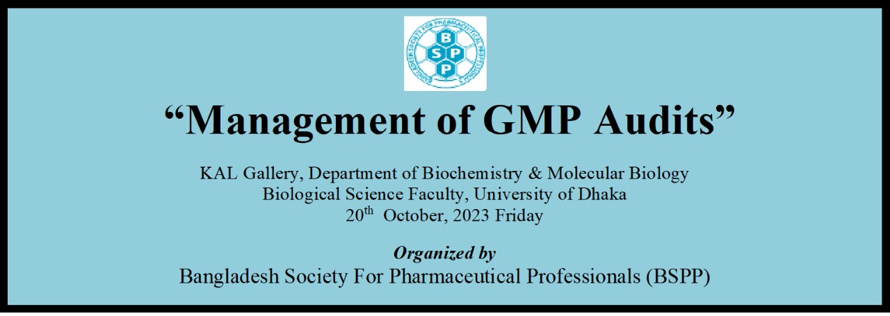 GMP Training Program Title: “Management of GMP Audits”